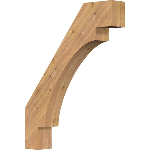 Ekena Millwork 5 1/2"W x 32"D x 40"H Merced Smooth Knee Brace, Western Red Cedar BRC06X32X40MRC00SWR - main